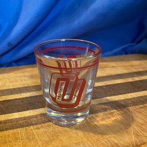 Oklahoma sooners shot glass